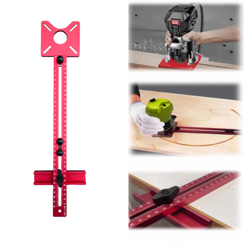 1Pc 3 in 1 Router Milling Groove Bracke,Cabinet Hardware Jig Cabinet Drawer Hole Drilling Template,Cutting and Milling Tool