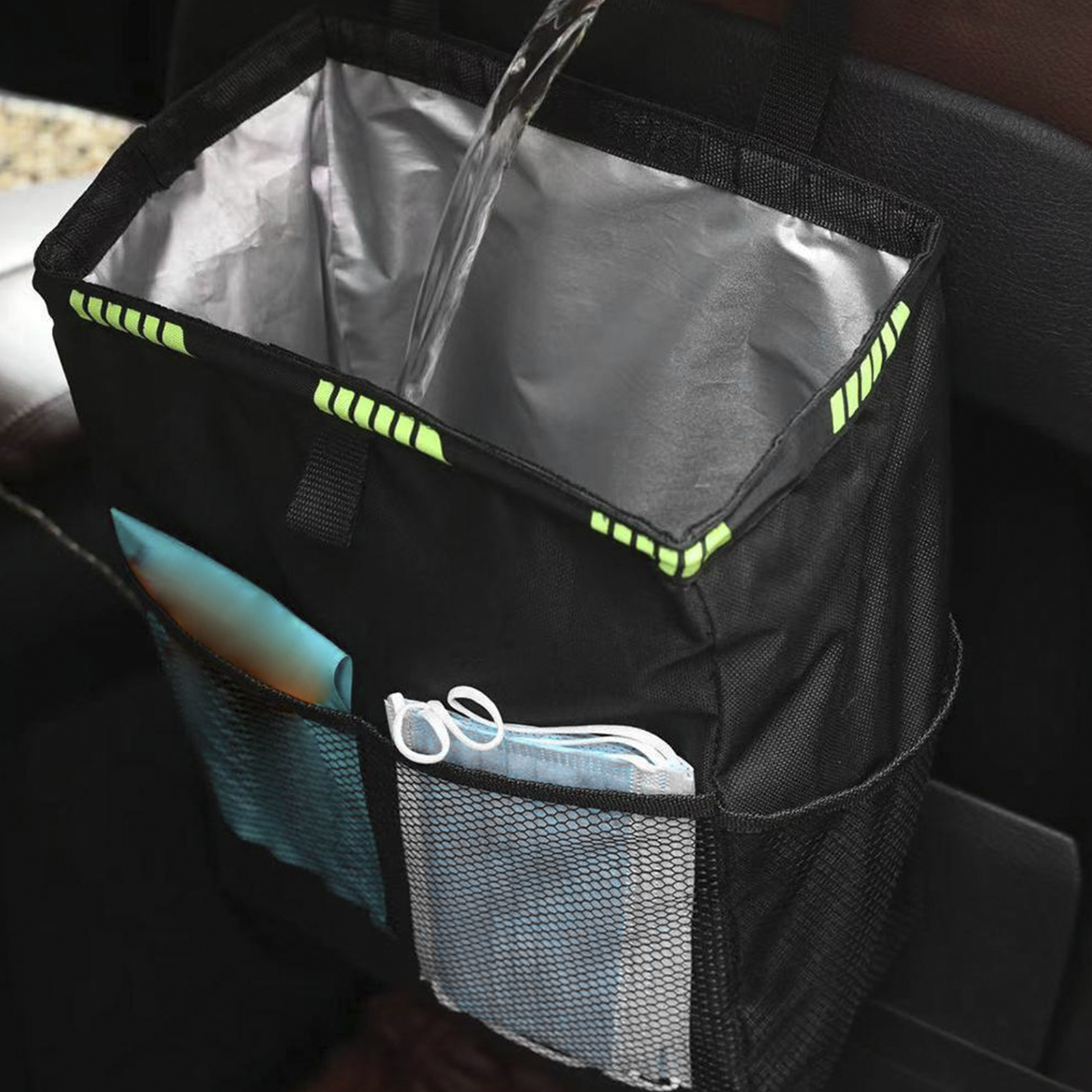 Car Trash Can Pack Bag Waterproof 6.5/12L Auto Trash Bag for Little Leak Proof Car Cooler Bag Automobile Garbage Bag Accessory