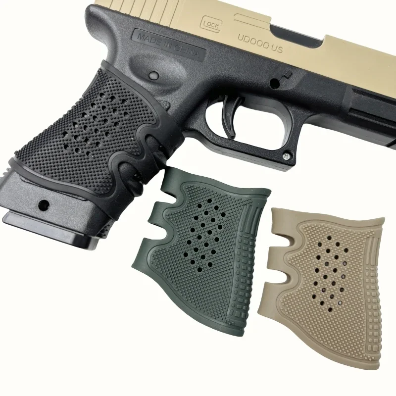 Anti-slip Holster Protect Cover Grip Hunting Accessories Silica Gel Tactical Gun Glove Universal Soft Rubber Grip Cover