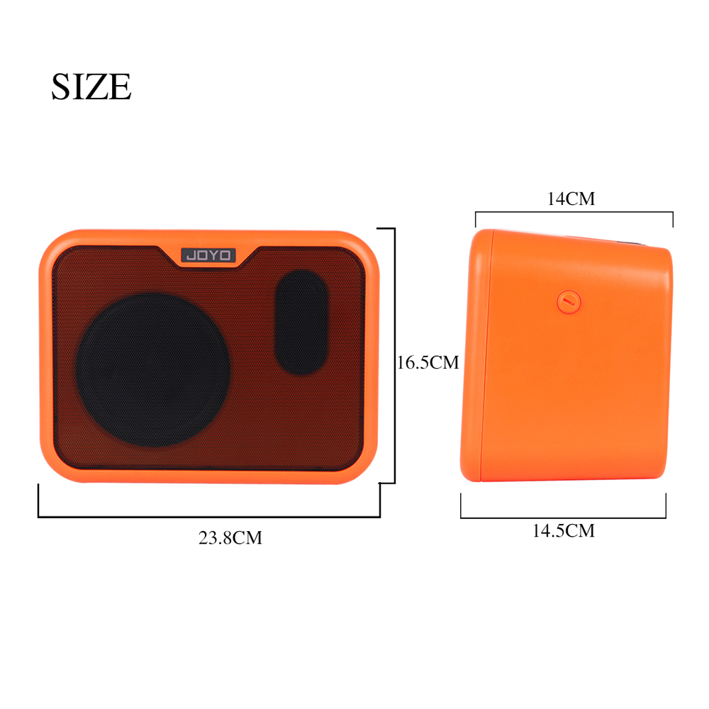 Acoustic Guitar Audio Amplifier Musical Instrument Accessories Rechargeable AMP Speaker Stereo Supports Volume Tone Adjustment