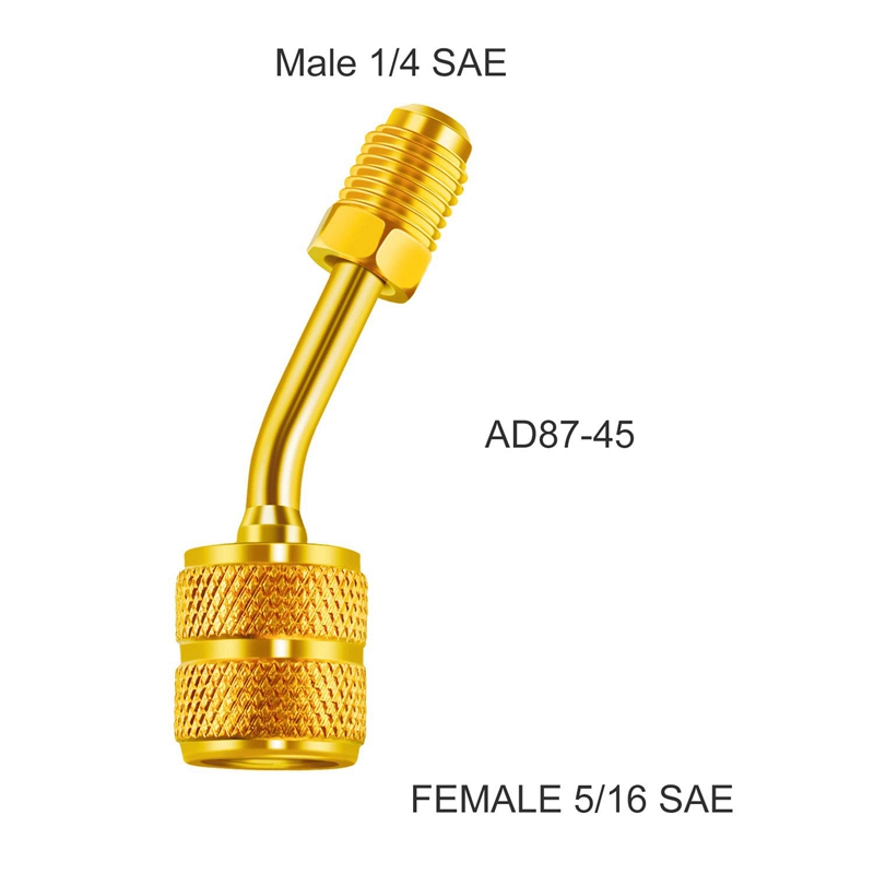 7 Pcs Air Conditioning Refrigerant Angled Compact Ball Valve, 1/4 Inch SAE For R410A R134A AC HVAC,For Mini Split System