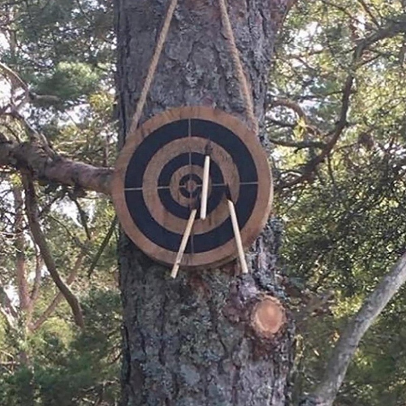 Small Viking Axe Game, Axe Throwing Game With Wooden Target Darts Set, Throwing Game Set Outdoor Shooting Exercises Durable