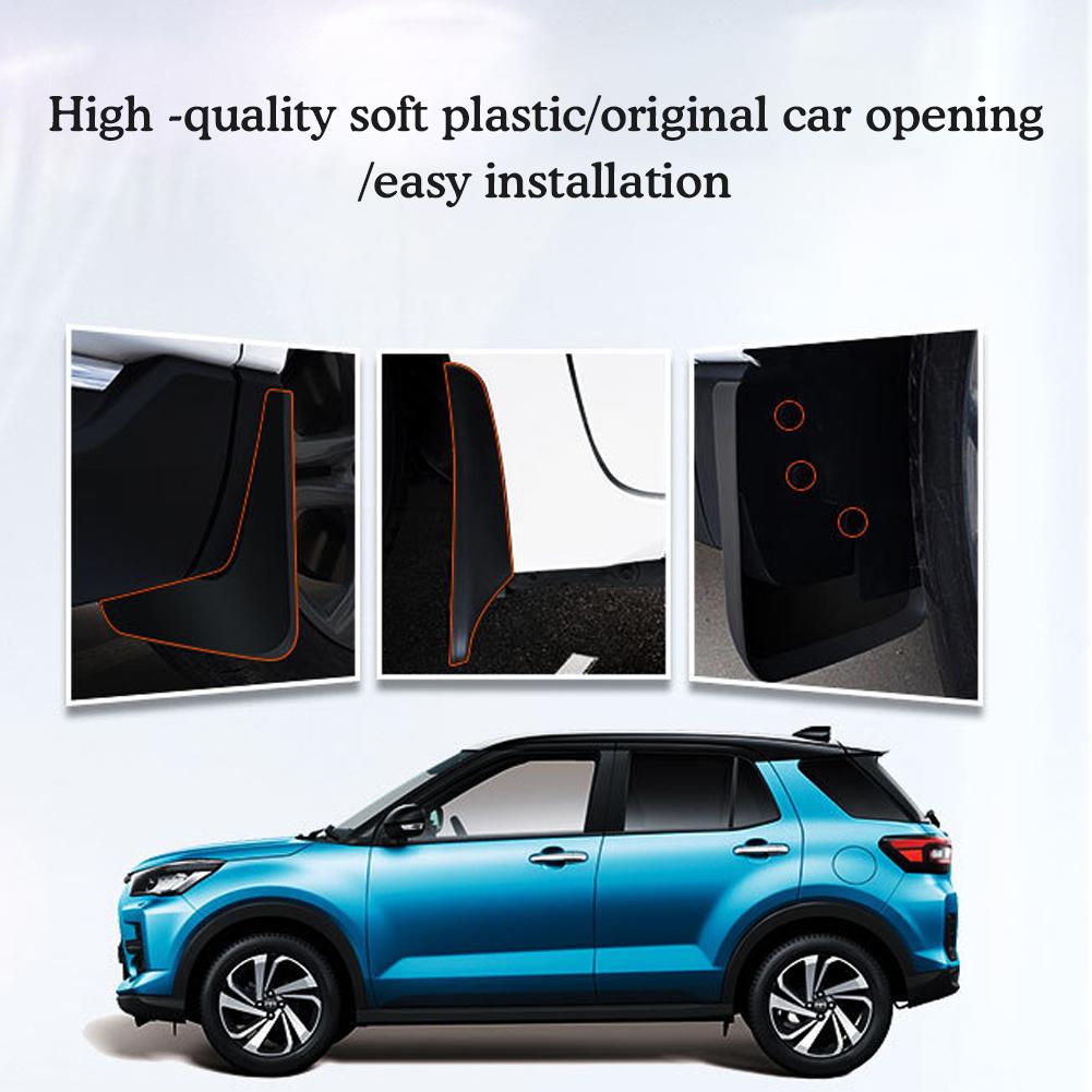 4Pcs Front Rear Splash Guard Mudguard Mud Flap Guards For Hyundai IONIQ 6 2023 2024 Fender Auto Styline Car Accessories