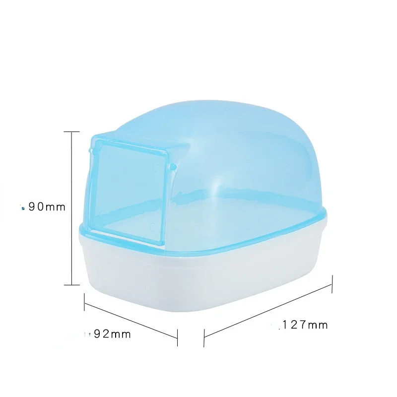 Dust Free Hamster Bathroom Sauna Room With Door Small Pet Rat Sand Bath Toilet Cleaning Gerbil Bathtub Hamsters Accessories 5