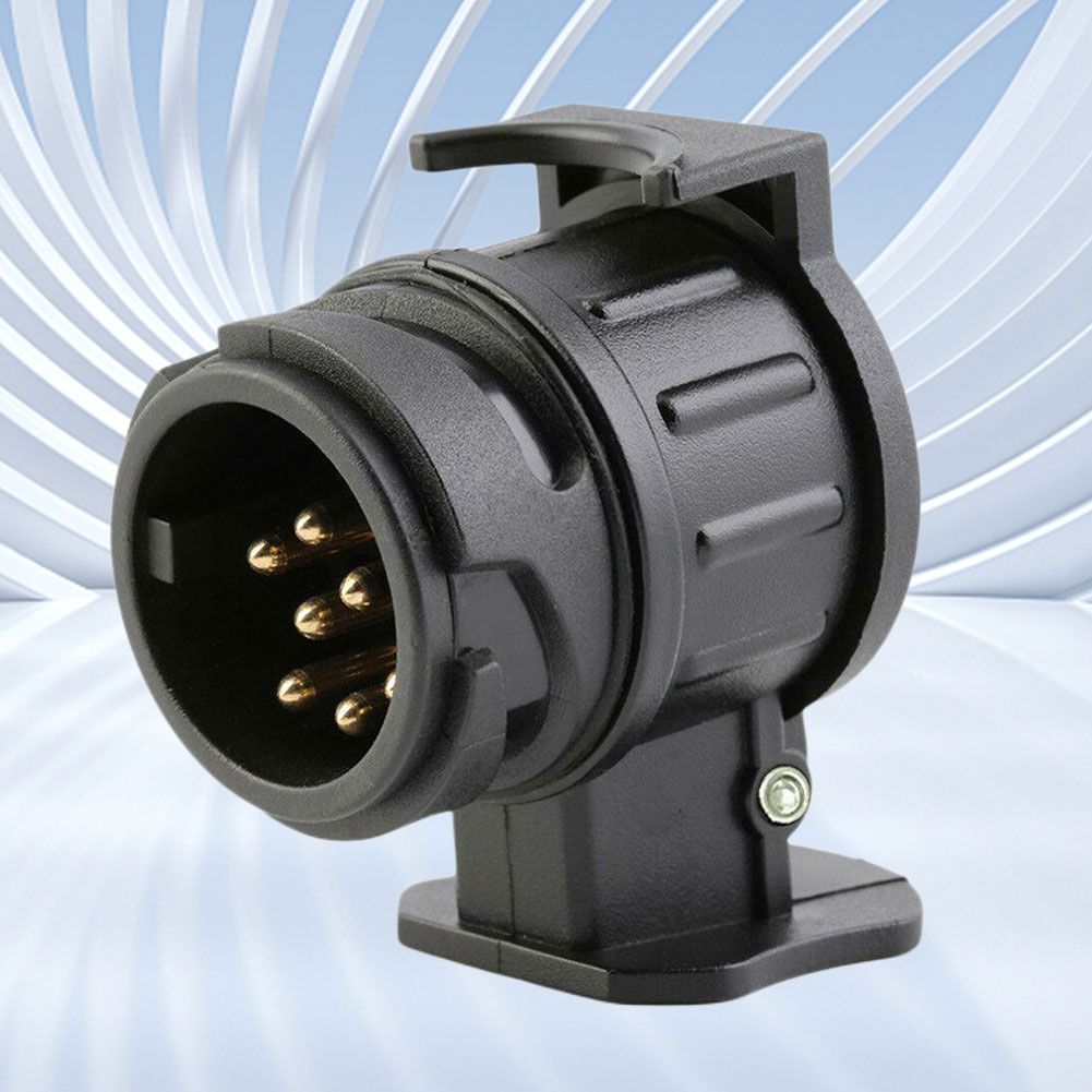 13 To 7 Pin Trailer Plug Adapter Durable Mini Caravan Converter 12V Mini Socket Adapter for Towing Truck for Touring Car Trailer