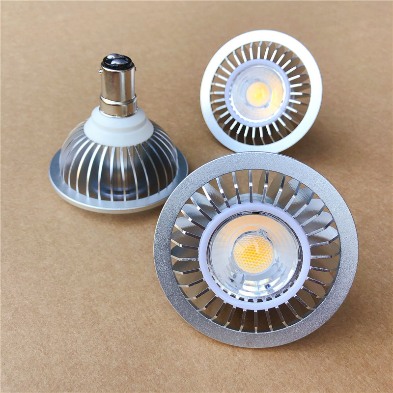 1PCS 7W AR70 B15D LED Spotlight B15 Base Dimmable AC85-265V/DC12V Home/Commercial Lighting BA15D Bulb Lamp