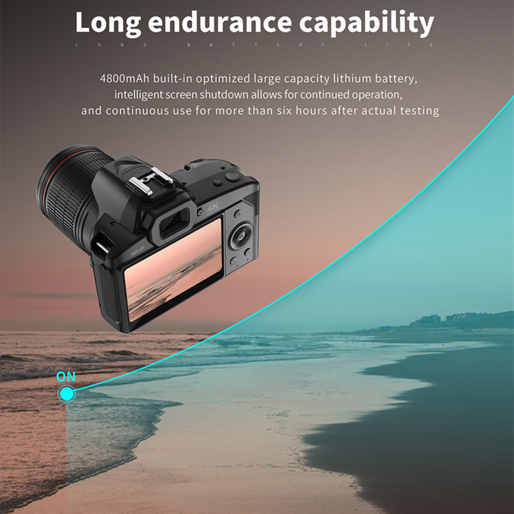 Video Camera 4K Recording Camera Digital Shoot Camera With 16X Digital Zoom 4K Dual Lens Professional Camcorder