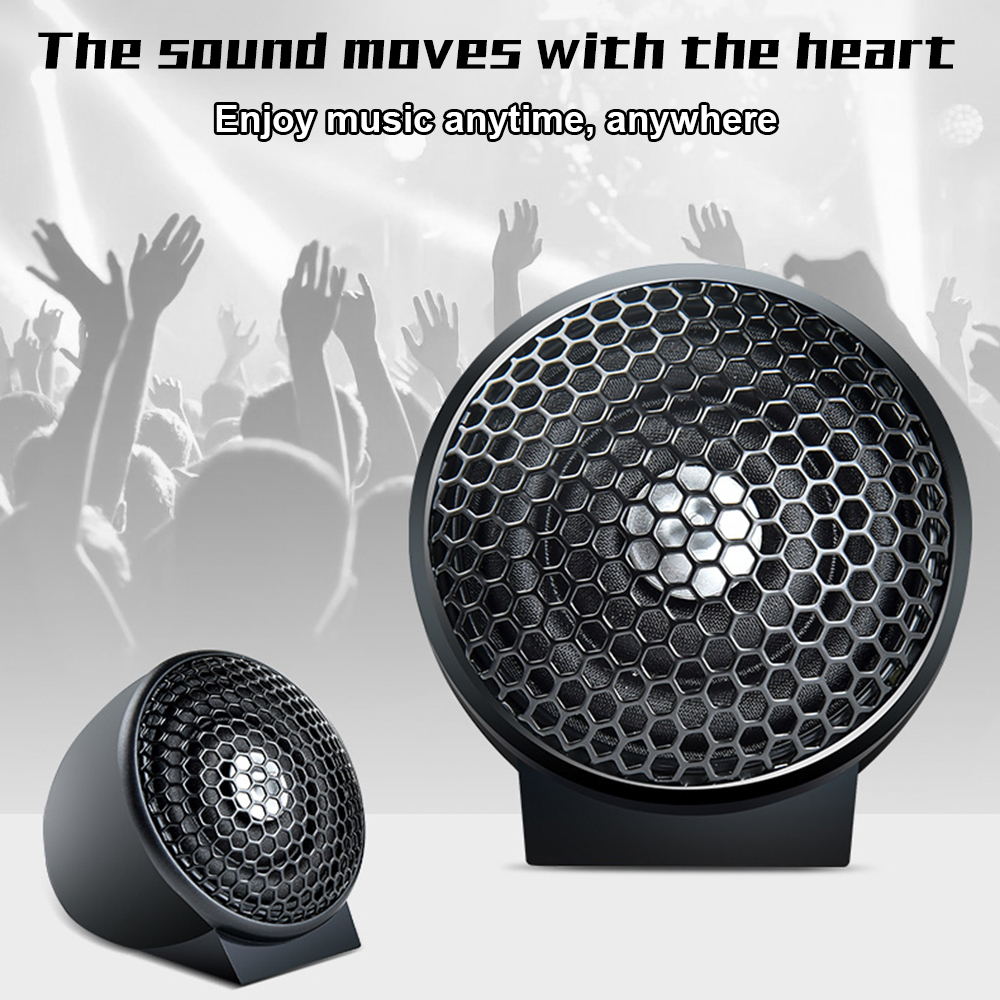 2pcs 150W Car Tweeter Loudspeaker 4Ohm Silk Film Audio Subwoofer Speaker for Car Modification