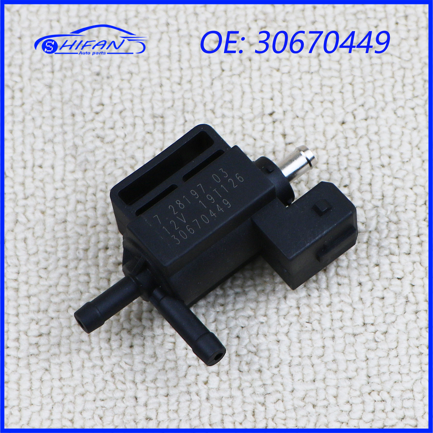 30670449 Car Turbocharger Boost Pressure Solenoid Valve For S60 S40 V50 C30 C70 V60 For Ford Focus Mondeo Kuga 9465528