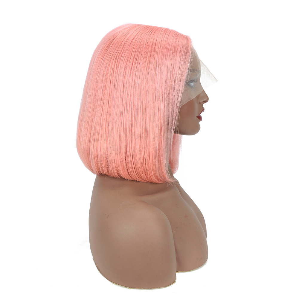 T Shaped Front Lace Human Wig Full Set BOB Human Hair Wigs Wig Colored Brazilian Remy Wigs Human Hair