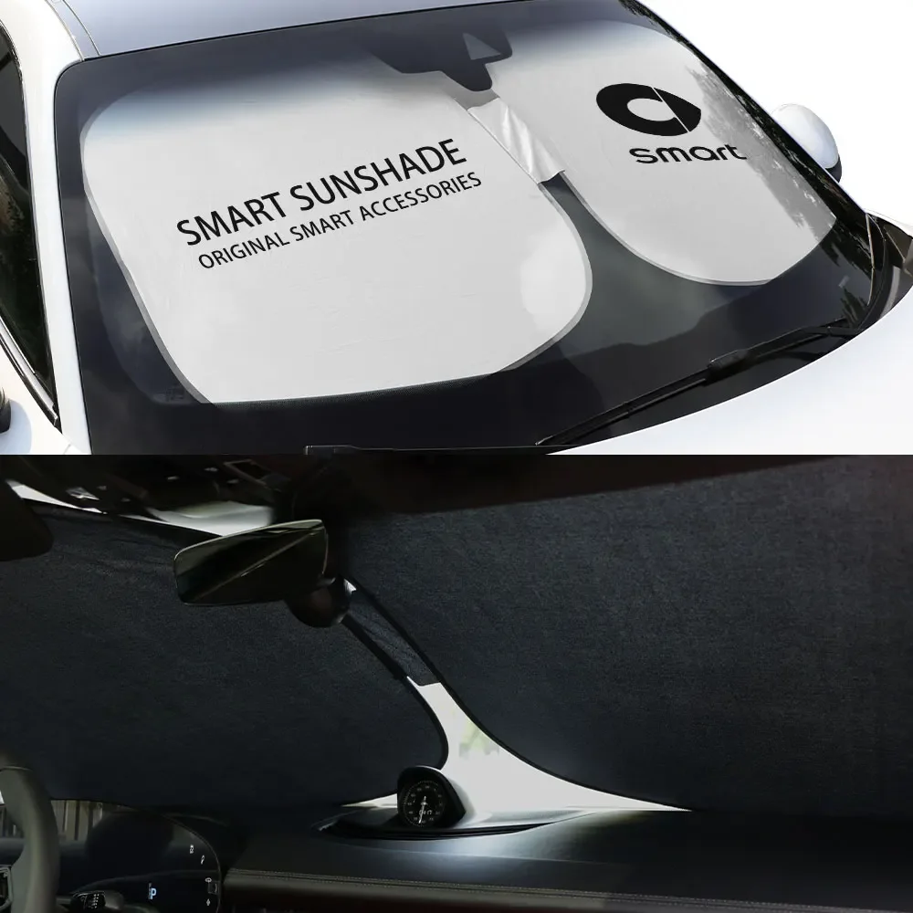 Car Windshield Sunshade Parasol Cover Sunshade Plates Protector SunShade Cover Auto Accessories For Smart Fortwo Forfour 453 451