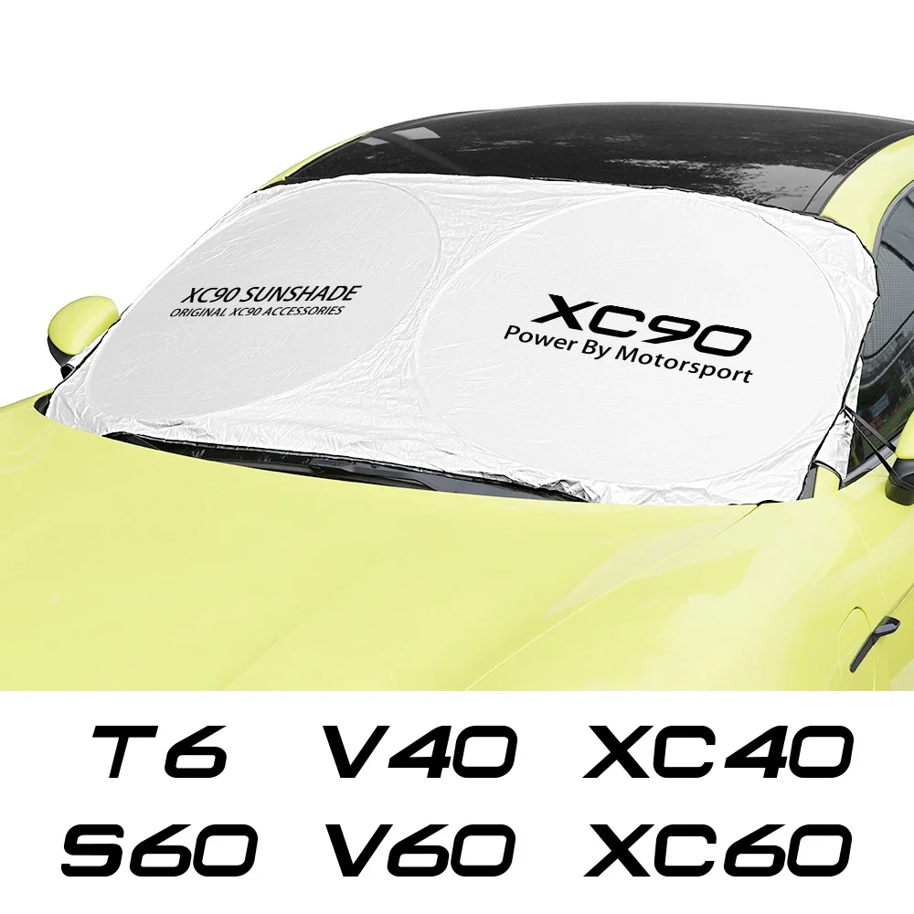 Car Window Windshield Sun Shade Cover For XC90 XC60 T6 V40 AWD C30 C70 S60 S80 S90 V50 V60 V70 V90 XC40 XC70 Accessories