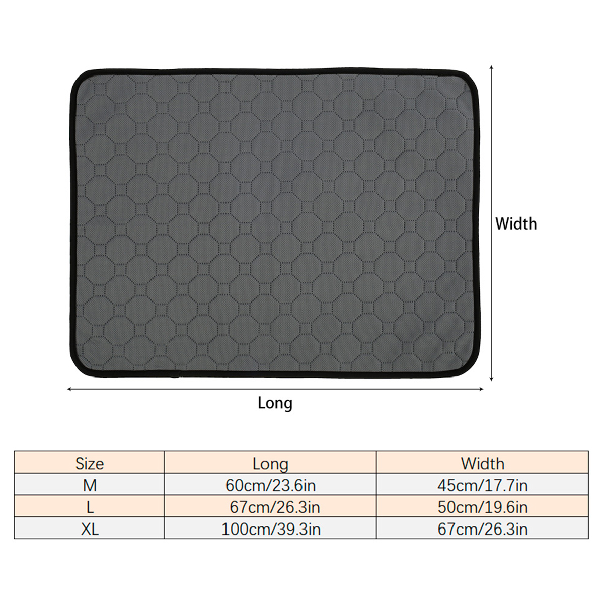 Pee Blanket Reusable Absorbent Diaper Washable Puppy Training Pad Pet Bed Urine Mat Moisture-Proof for Pets Dog Supplies