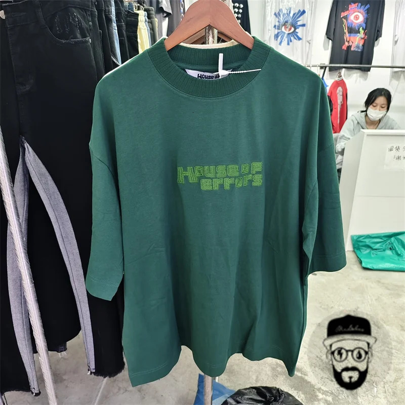 highquality pure cotton House of errors mens Tshirt in six colors oversized and loose fitting top tee 240516