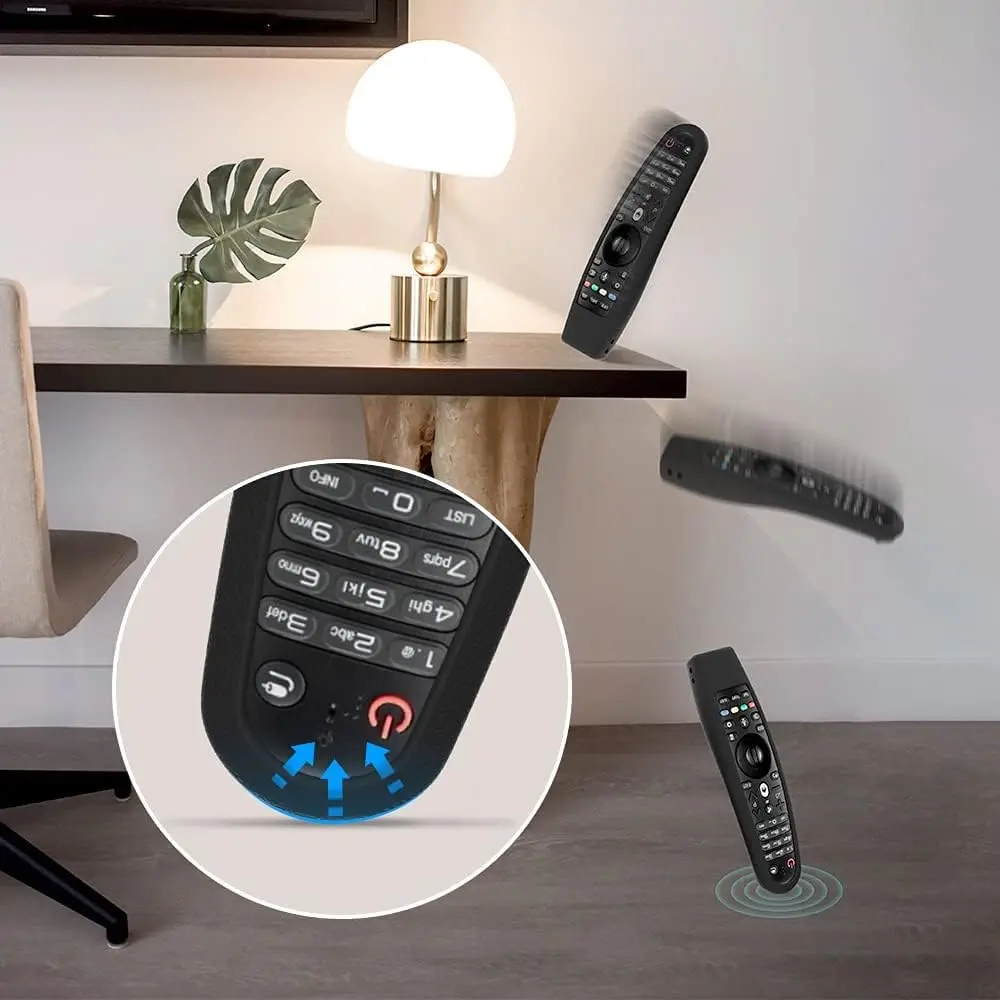 Silicone Remote Cover For LG AN-MR20GA AN-MR19BA AN-MR18BA AN-MR650A AN-MR600, Protective Case for LG Smart TV Magic Remote