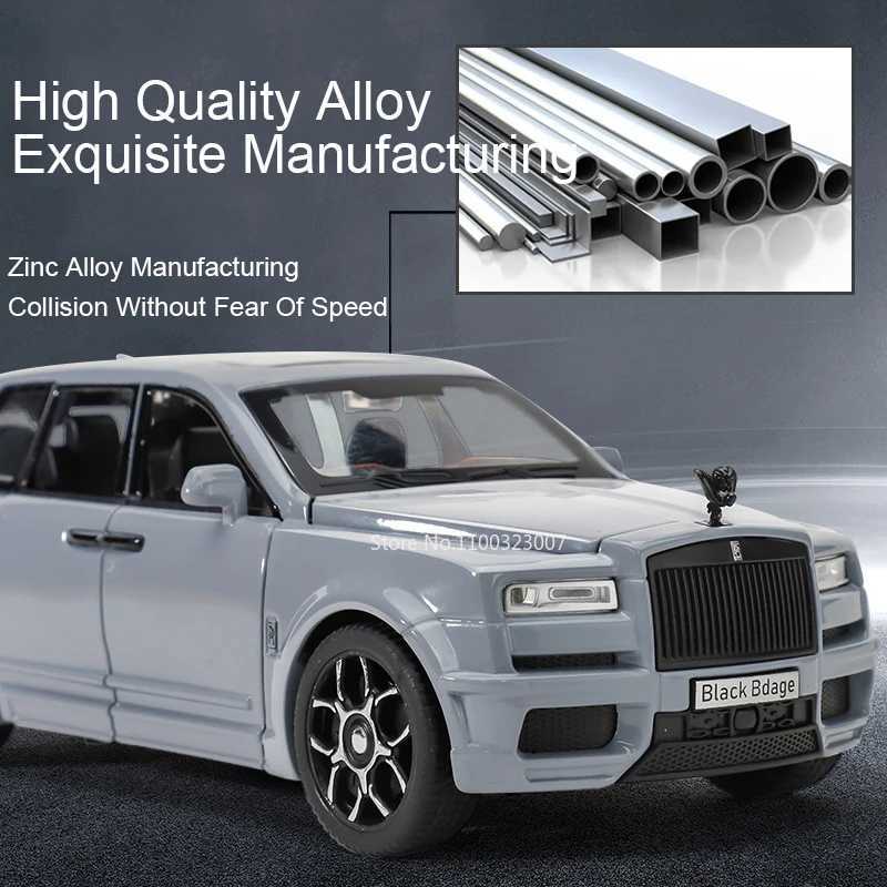 Diecast Model Cars 1/32 Rolls Royce Cullinan RV Car Model Alloy Diecast Off-road Vehicle Toy With Sound and Light Camping Car Model For Boys Gifts