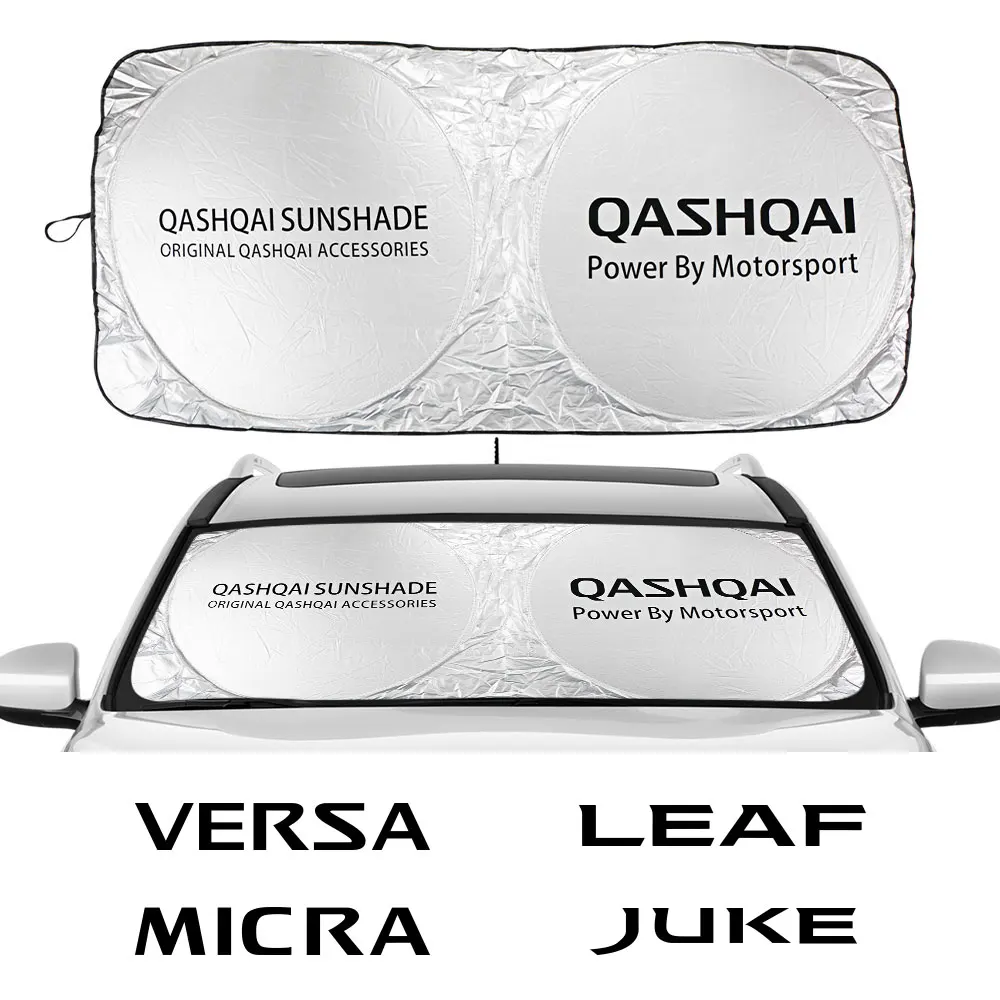 Car Windshield Sunshades For Nissan Qashqai Leaf Juke Micra 350Z 370Z Armada Elgrand Kicks Livina NV200 Pathfinder Serena Versa