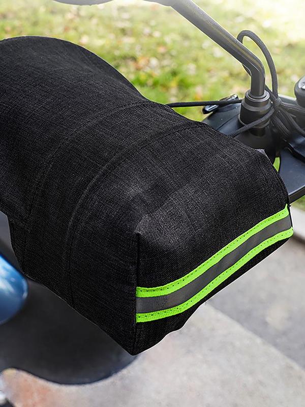 Motorbike Leather Gloves Waterproof Motorcycle Hand Covers Windproof Handlebar Muffs with Sun Protection for All-Weather Bike Rides S25118