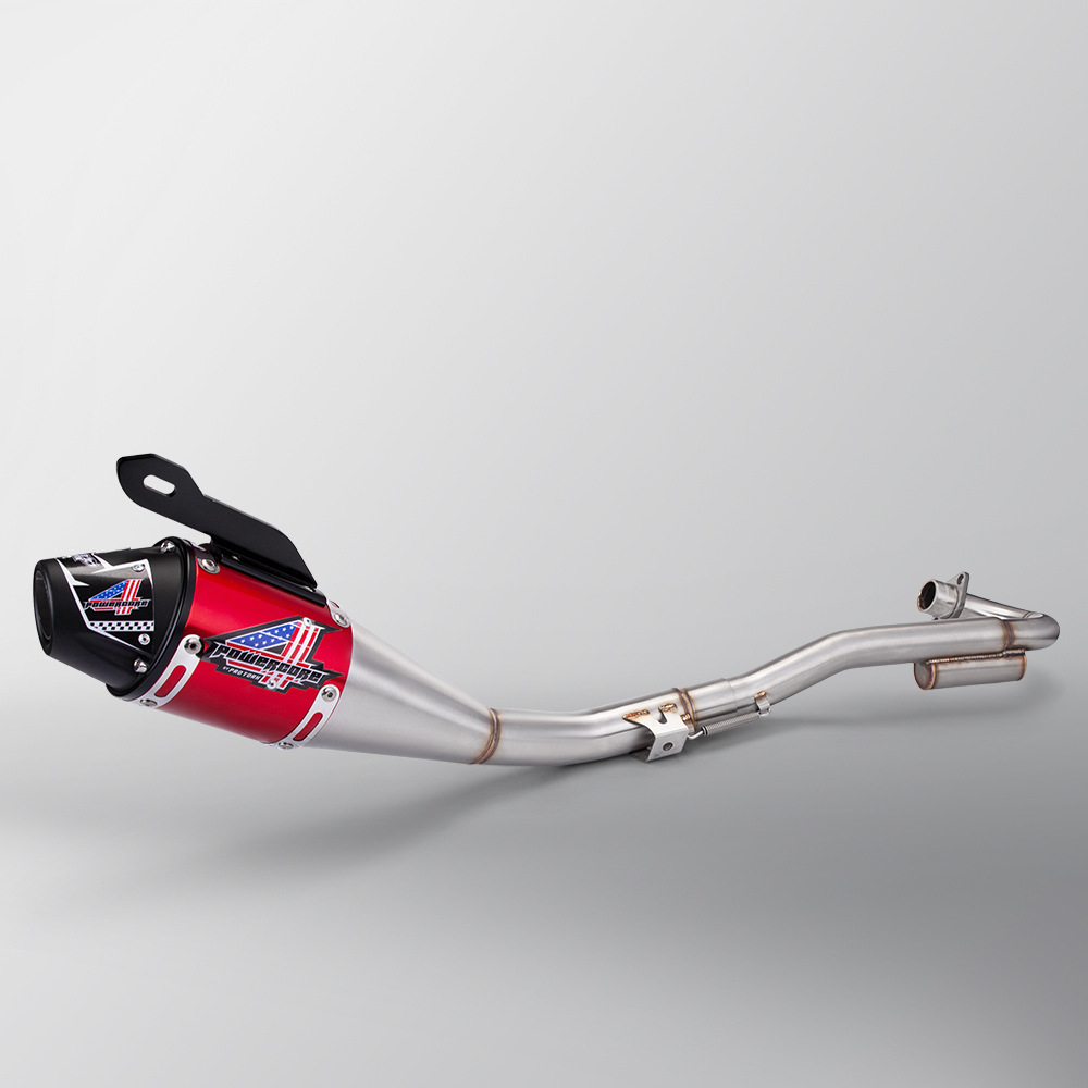 45mm Off-road Motorcycle Exhaust Muffler with Front Link Tube For Honda CRF230F 18-20 Year Dirt Bike Exhaust System Modify Parts