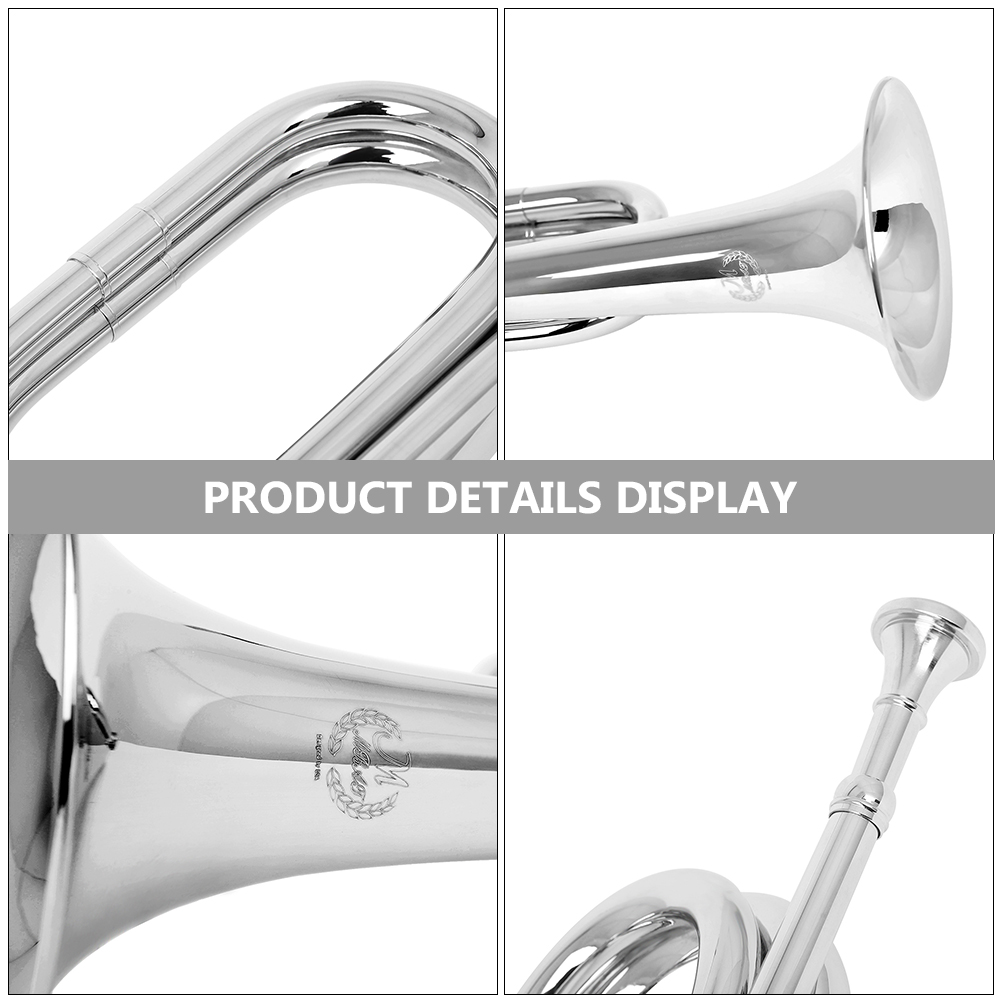 Copper Beginners Horn Bugle For Orchestra Musical Instruments Band Ddmysmile ddmysmile Trumpet Charge Smile