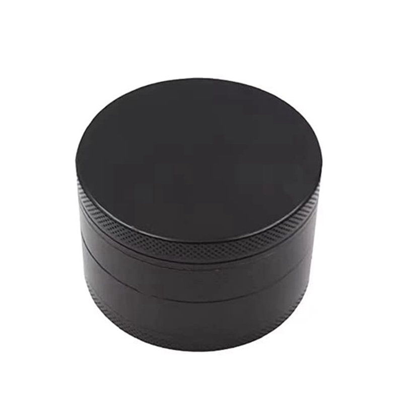 Spice Grinder 4 Layers Grinder 2.5 Inch, Spice Grinder, Food Mill Zinc Alloy Smooth Grinding,Black