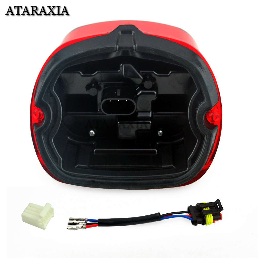 LED Rear Tail Light Motorcycle Taillights Brake Driving For Harley Dyna Road King Electra Glide Street Bob Touring