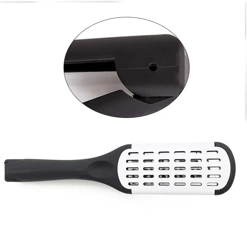 Hairdressing Clamp Comb Double Sided V Brush Natural Ceramic Plywood Straightening Comb Women Styling Tools Hair Straightener