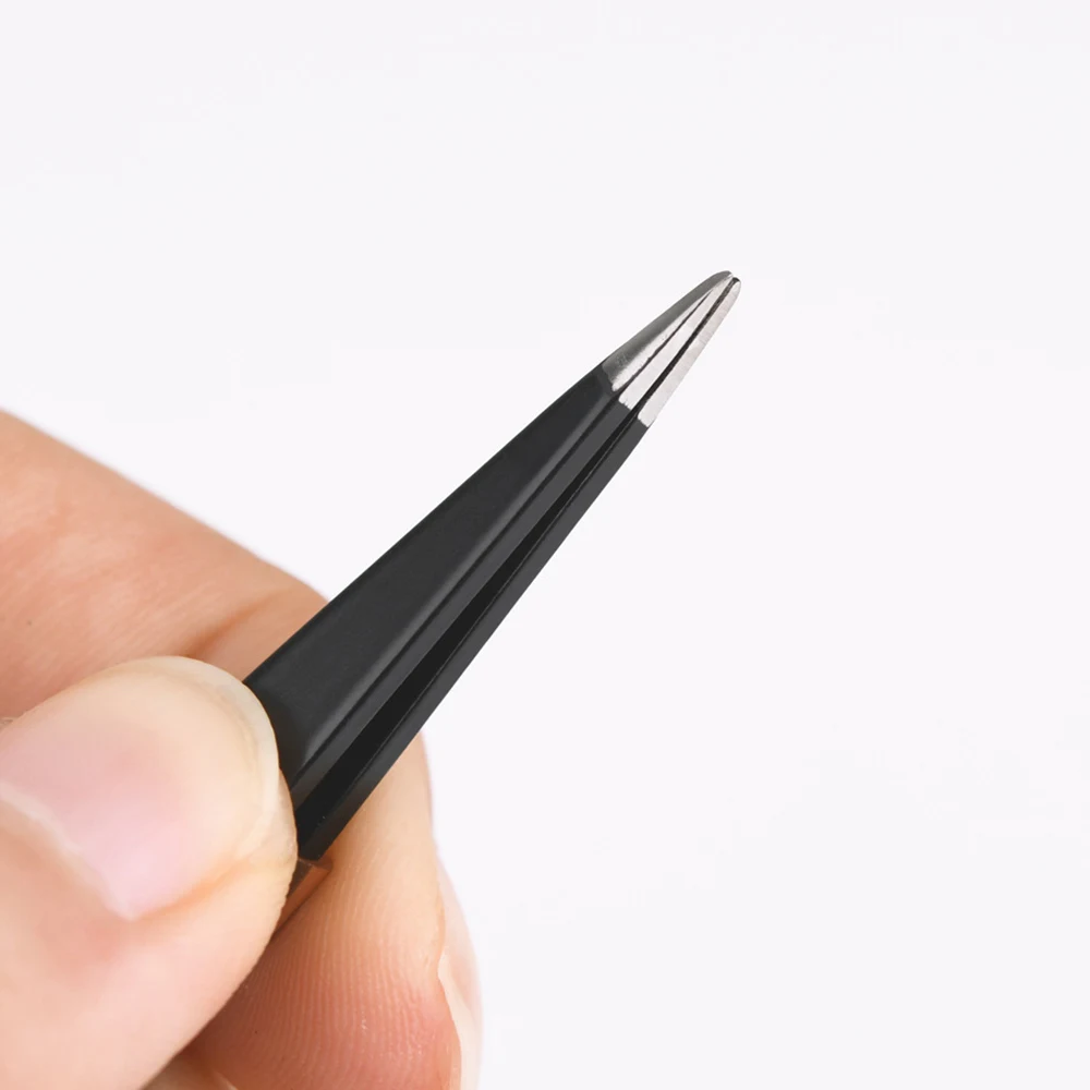 New Sdottor 3pcs/bag Professional Tweezers Set Slanted Flat Tip Pointed Eyebrow Tweezers Pick Up Tools Eyelash Extensions Facial