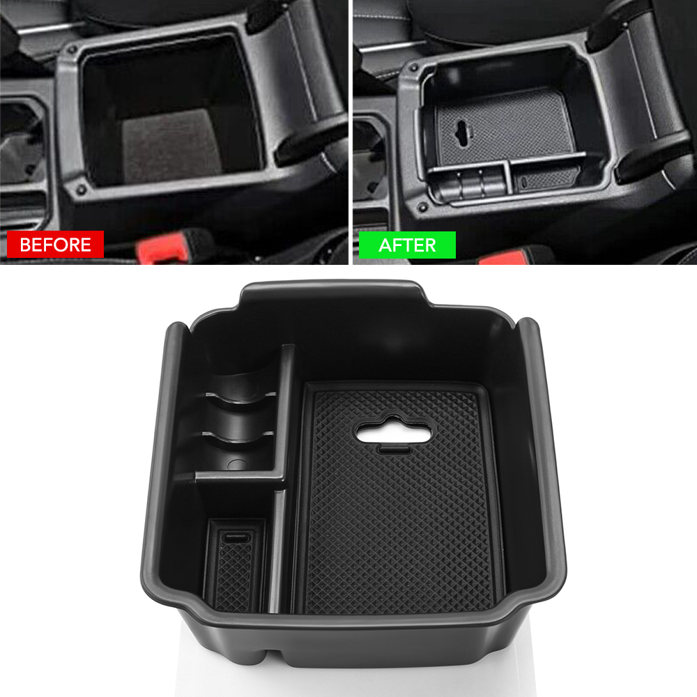 For Volkswagen VW Tiguan Mk1 Mk2 Taos Seat Tarraco Car Accessories Armrest Storage Box Tray Container Console Organizer Pallet