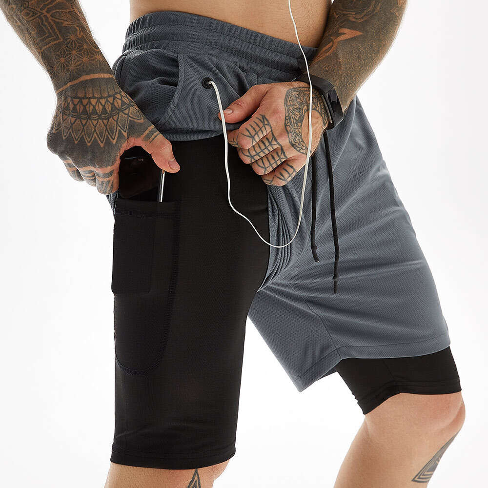 Ddmysports Men S Summer New Personalized Trendy Quick Drying Casual Fiess Sports Shorts With Double Layer Anti Glare Function OUTDOOR