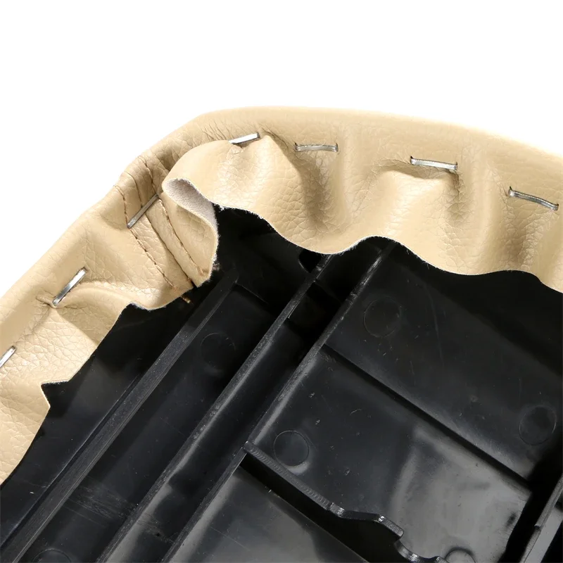 For S80 1999-2006 Car Leather Armrest Center Console Lid Cover Pad Car Center Console Armrest Lid Storage Box Cover