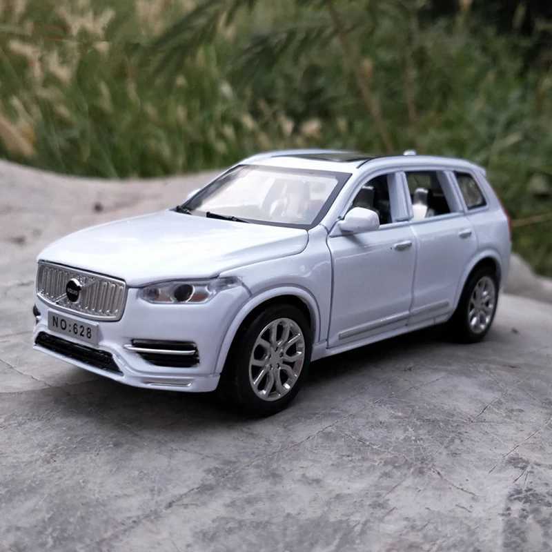 Diecast Model Cars 1 32 VOLVOs XC90 SUV Alloy Car Model Diecast Toy Metal Vehicles Car Model Collection Simulation Sound and Light Childrens Gift