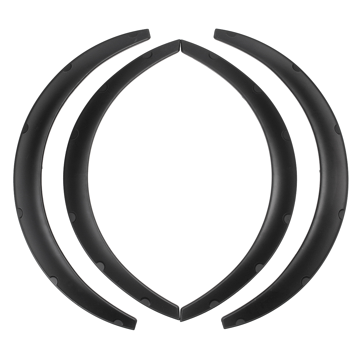 Universal 4pcs Flexible Car Wheel Fender Flares Body Kits Extra Wide Body Mudguards For Ford For Mustang For Focus For Fiesta