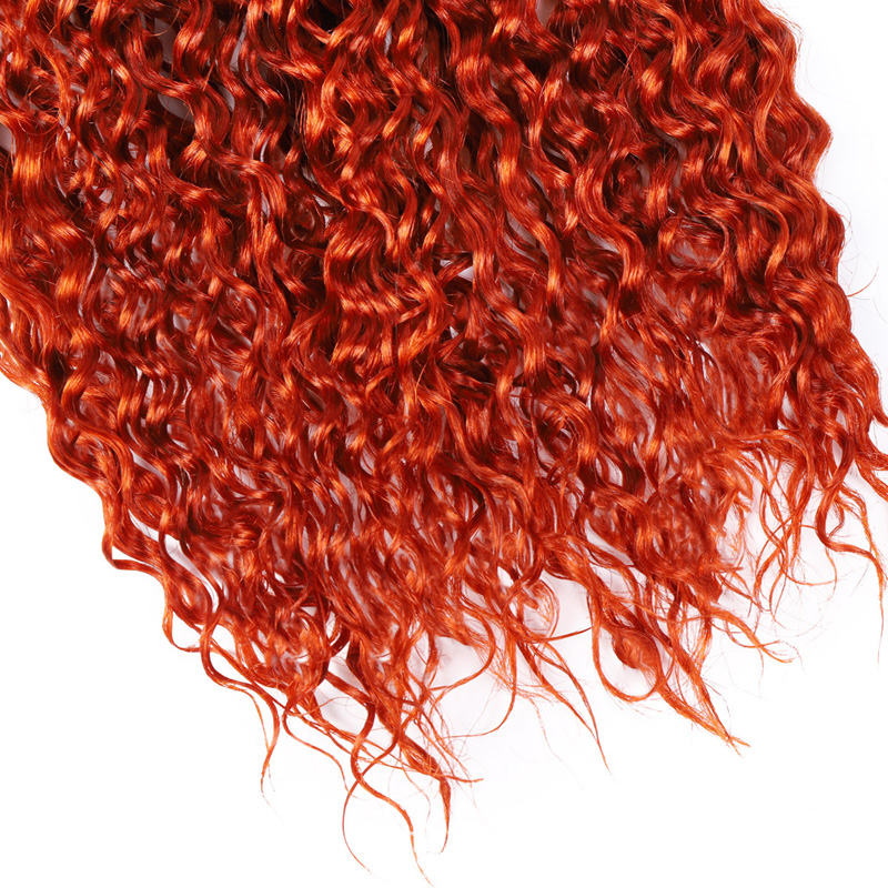Brazilian Human Hair Bulks Deep Wave 350# Color Peruvian Indian Hair Extensions 10-30 Inch Curly
