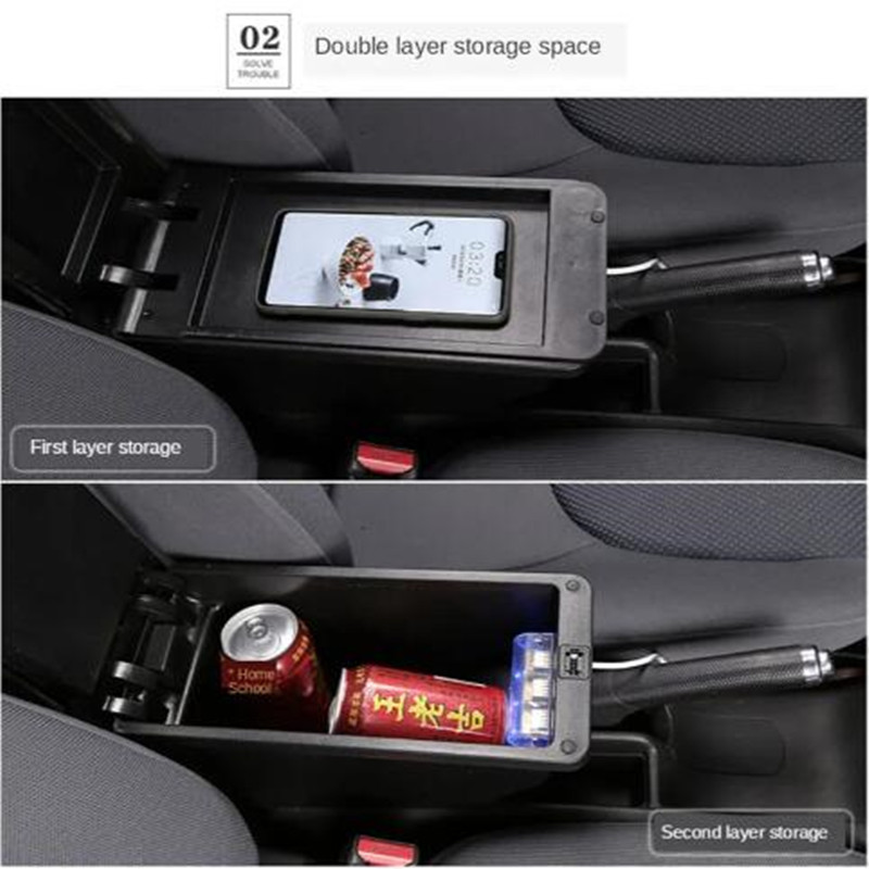 For Suzuki Jimny Armrest Box For Suzuki Jimny 1998-2018 Car Armrest Storage Box Dedicated Retrofit parts Arm Car accessories
