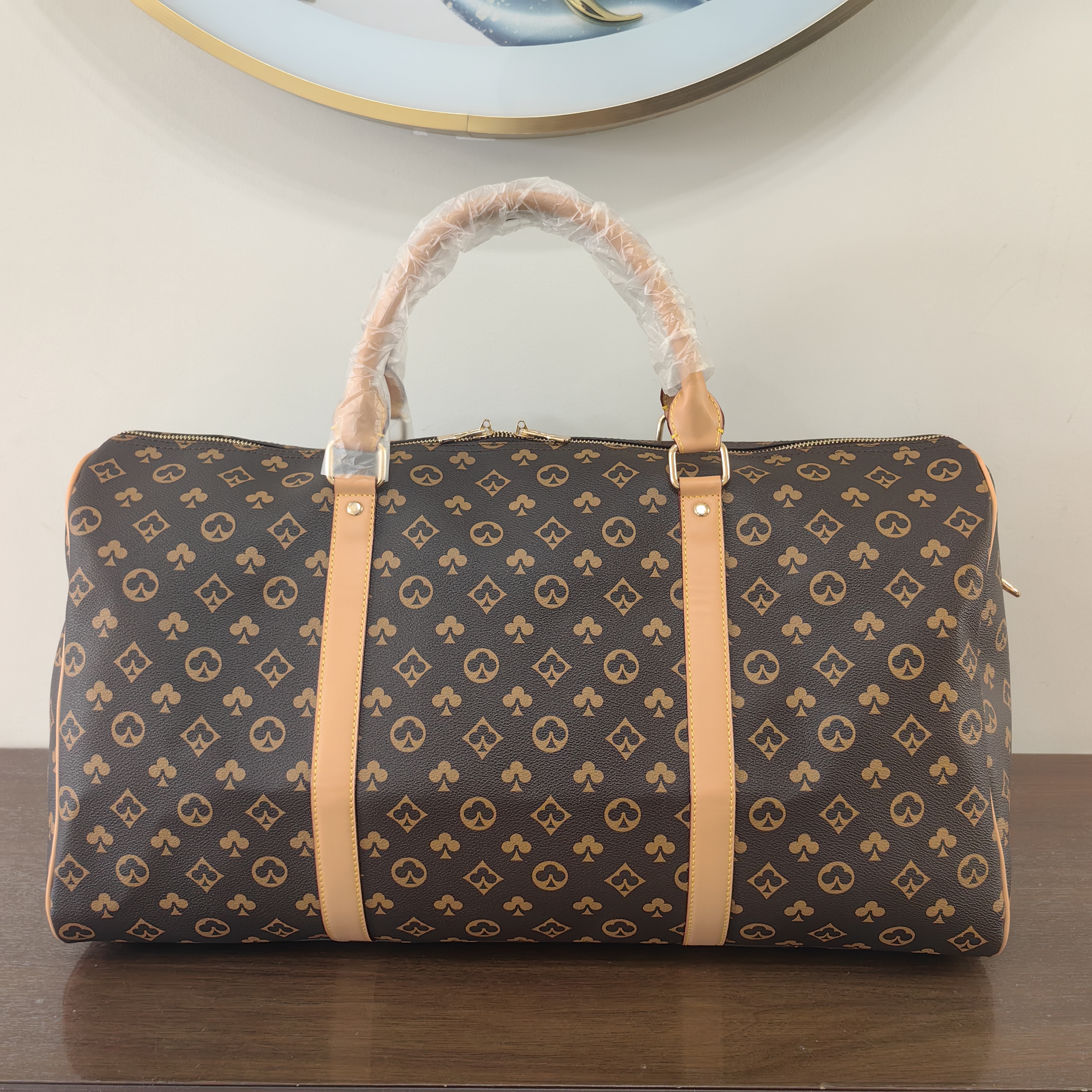 2023 luxury fashion men women high-quality travel duffle bags brand designer luggage handbags With lock large capacity sport bag 55CM