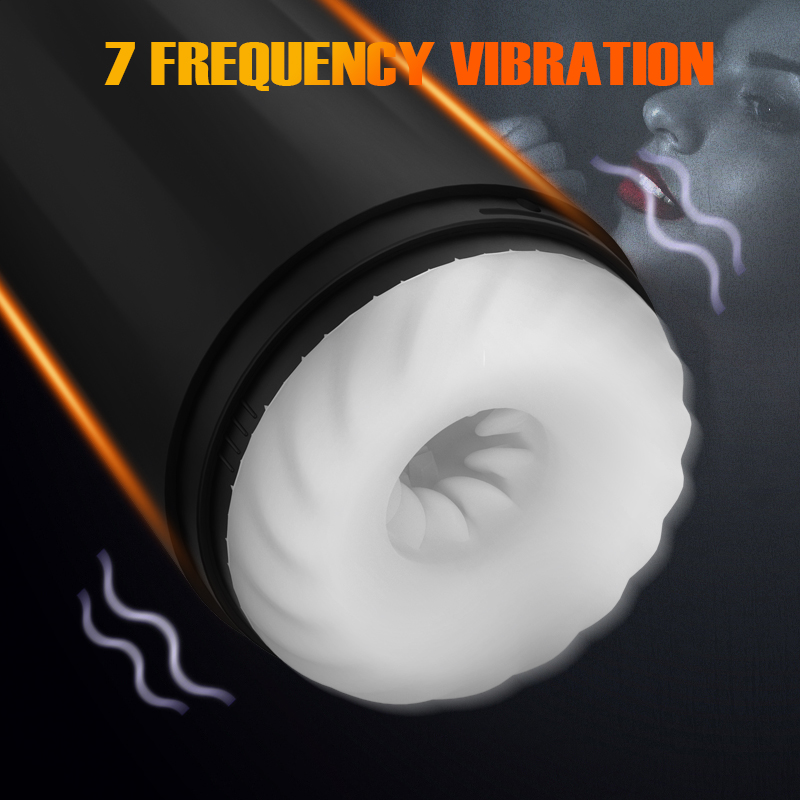HESEKS Super Sound-off Automatic Man Masturbator 7 Telescopic Vibrator Vibrator For Men Pocket Pussy Sex Machine For Man