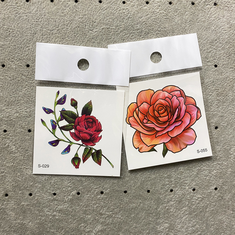 15 Pcs Flower Tattoo Stickers for Hand Waterproof Temporary Tattoos Women Realistic Fake Tattoo Butterfly Body Makeup Tatoo