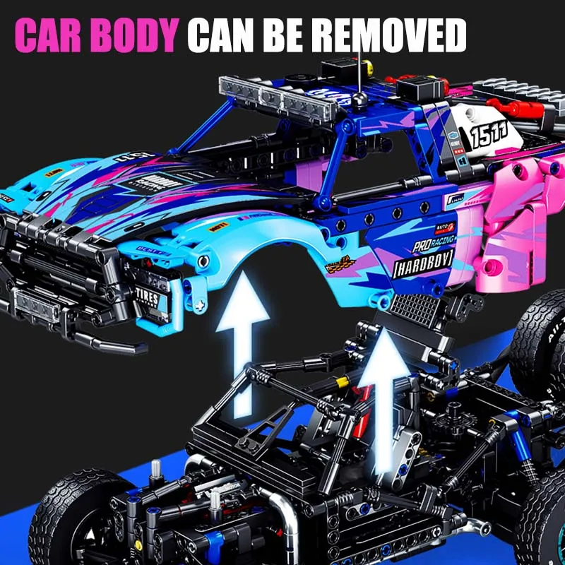 Technical Remote Control Motor Racing Car Building Blocks 1:14 Scale Conqueror Off-road Vehicle Bricks Toys For Children Gifts