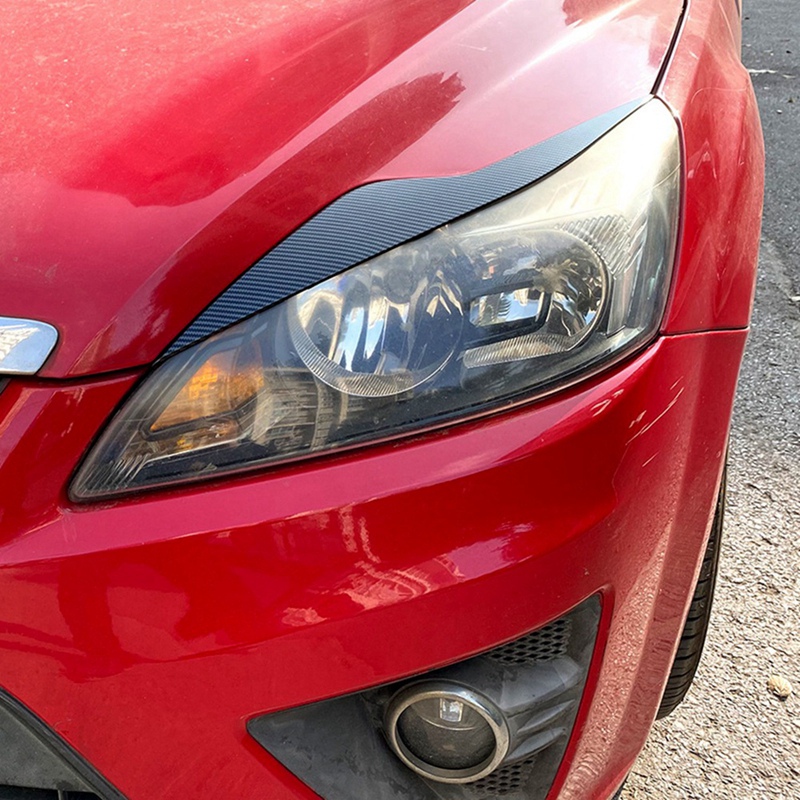 1Pair Headlight Eyebrows Trim Cover Accessories For Ford Focus MK2 C307 2008-2011 Head Light Lamp Eyelid Decorative Stickers A