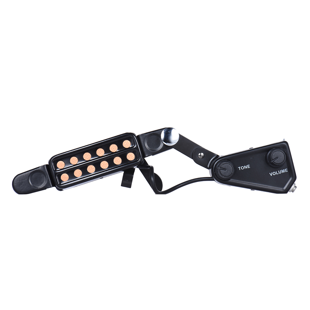 Folk Guitar Sound Hole Pickup 12 Holes Tone Volume Controller Guitar Pickup Music Instrument Accessories