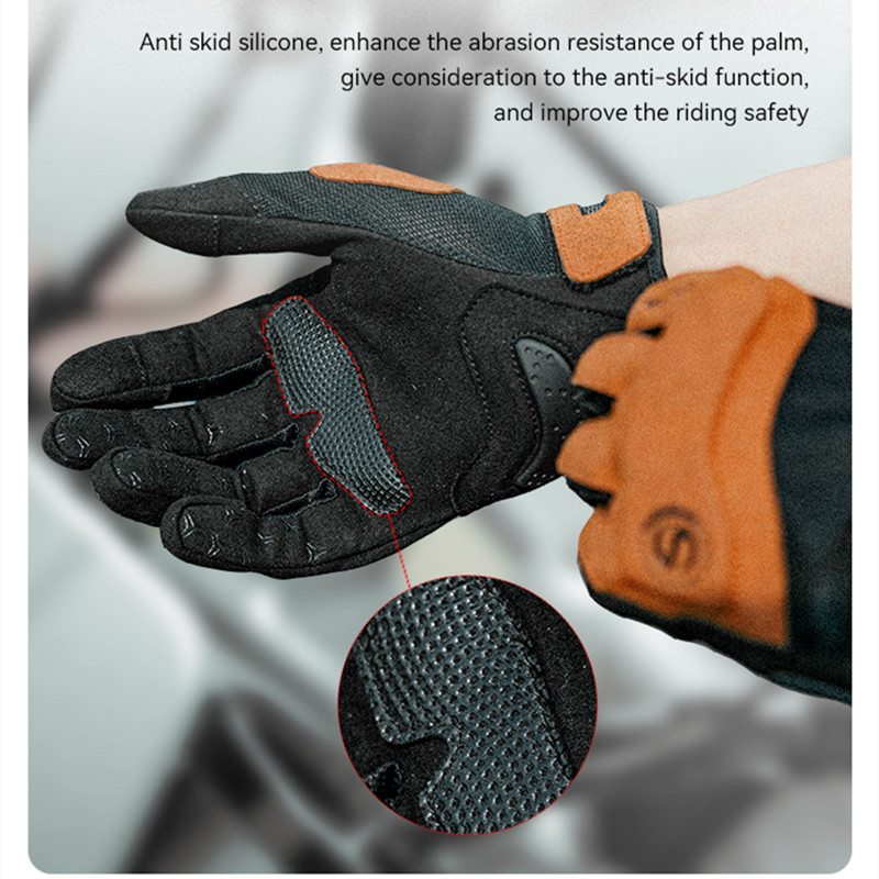 Summer Breathable Motorcycle Gloves Men Women Retro Lightweight Anti-fall Motocross Gloves Moto Biker Glove Touch Function