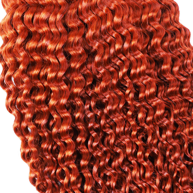Brazilian Human Hair Bulks Deep Wave 350# Color Peruvian Indian Hair Extensions 10-30 Inch Curly