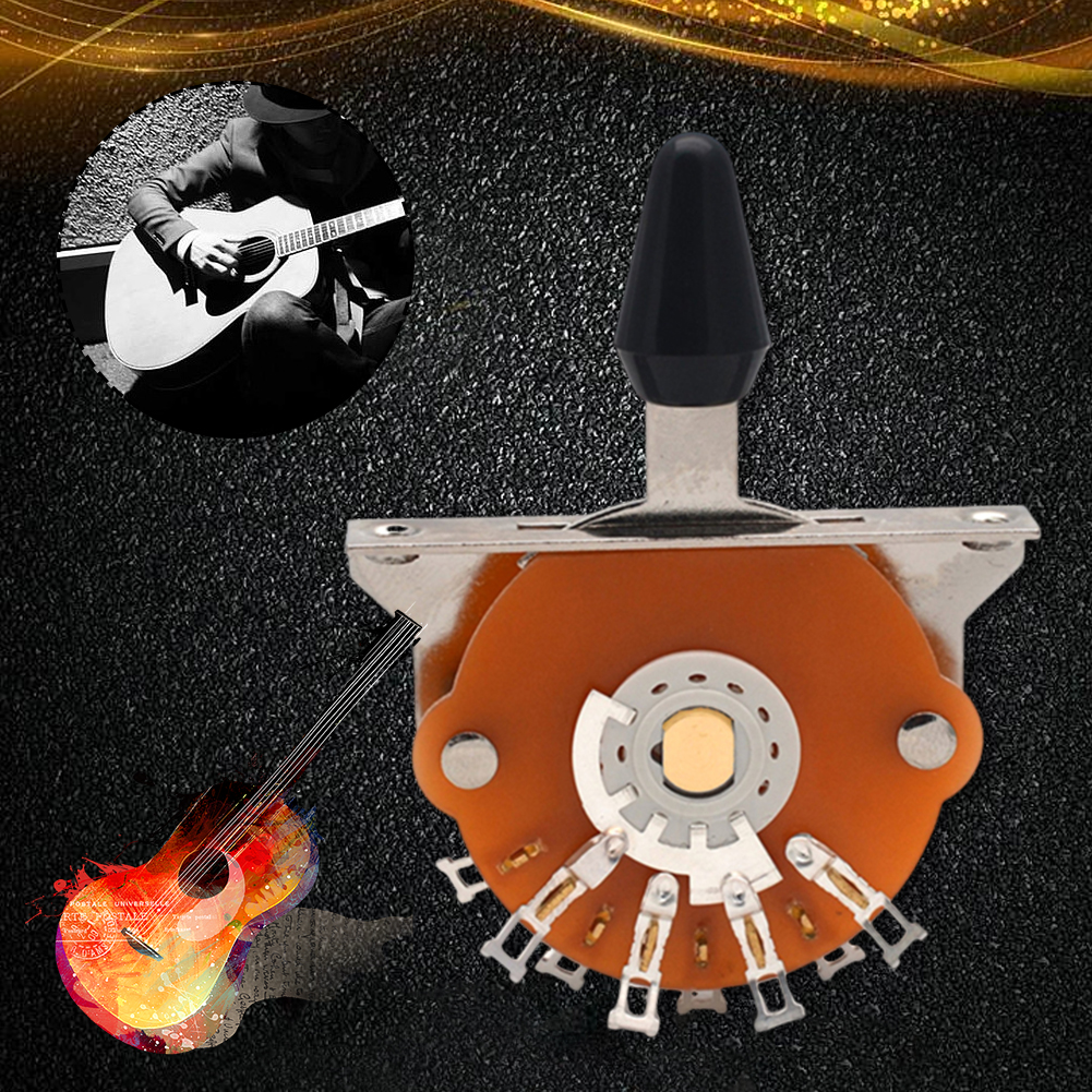 5 Way Guitar Toggle Switch Electric Guitar Switch with 2 Screws Electric Guitar Accessories Pickup Selector for Electric Guitar