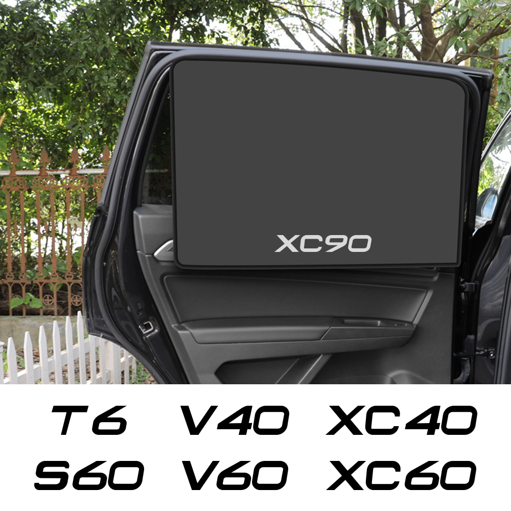 2PCS Car Folding Window Curtains For XC90 XC60 C30 T6 S60 C70 XC40 V40 XC70 V70 V60 V50 S80 S40 AWD V90 S90 Auto Accessory