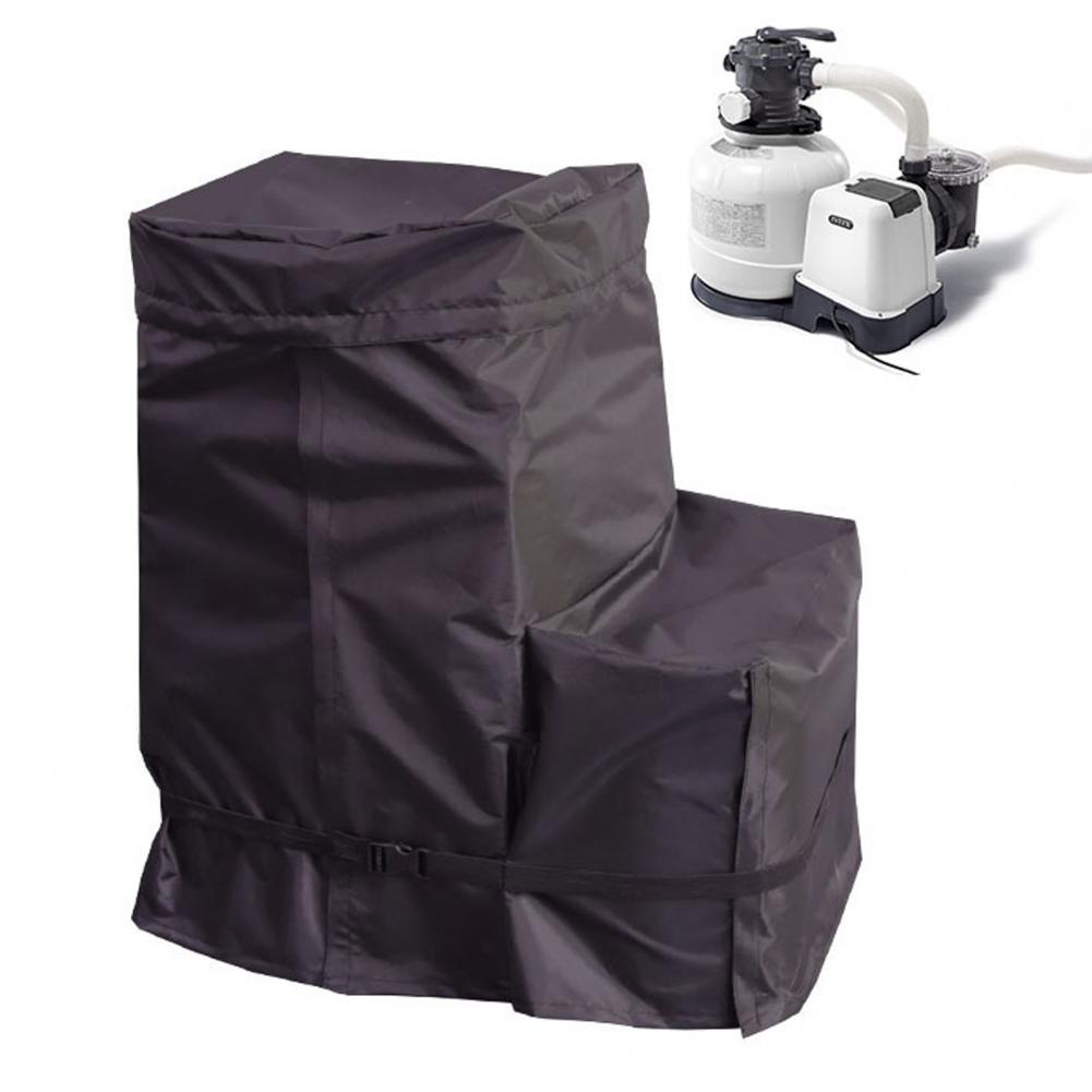 Sunlight-resistant Pool Pump Cover Waterproof Sand Filter Pump Cover for Above Ground Pools with Easy for Swimming for Sand