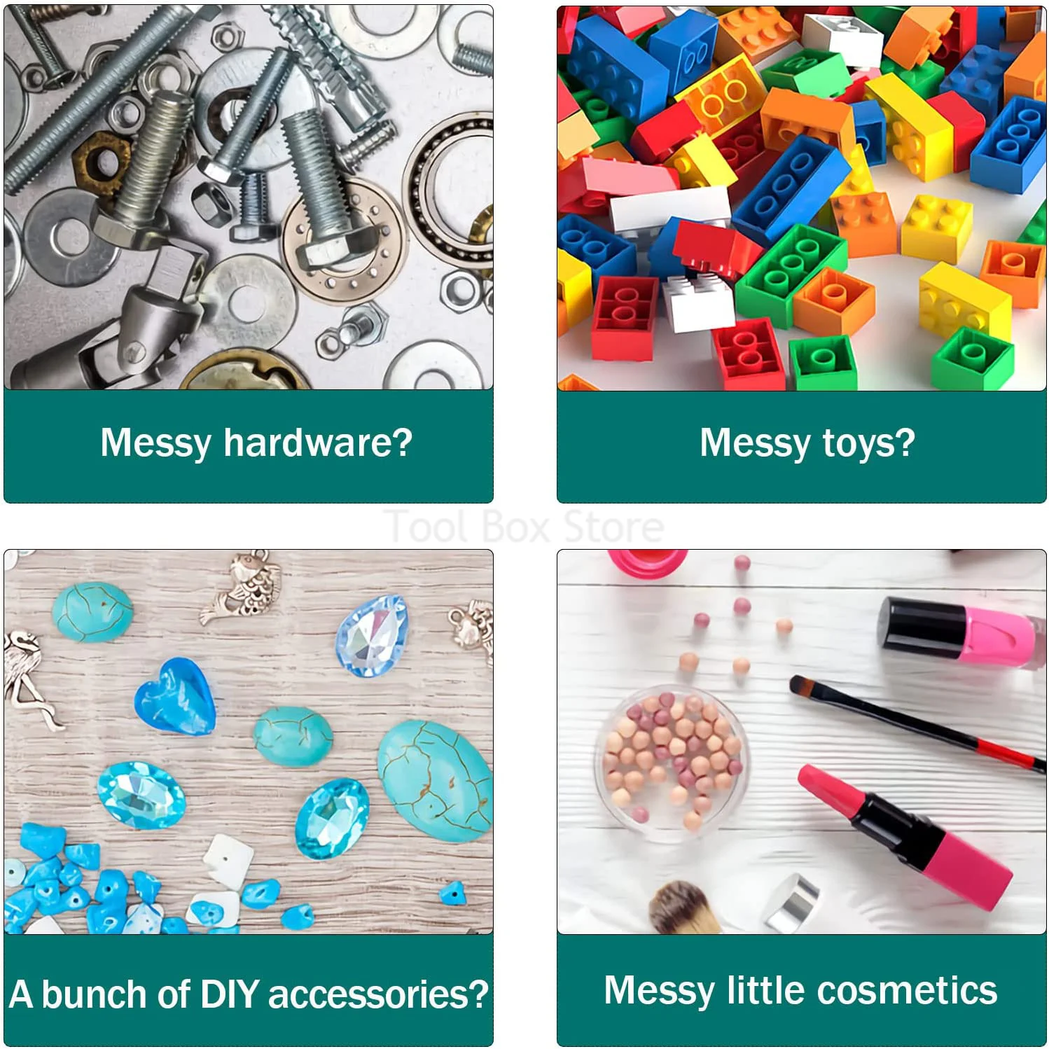 25 Multi-grid Drawer Storage Parts Wall-mounted Screws Organizer Electronic Component Storage Cabinet Garage Workshop Tool Box