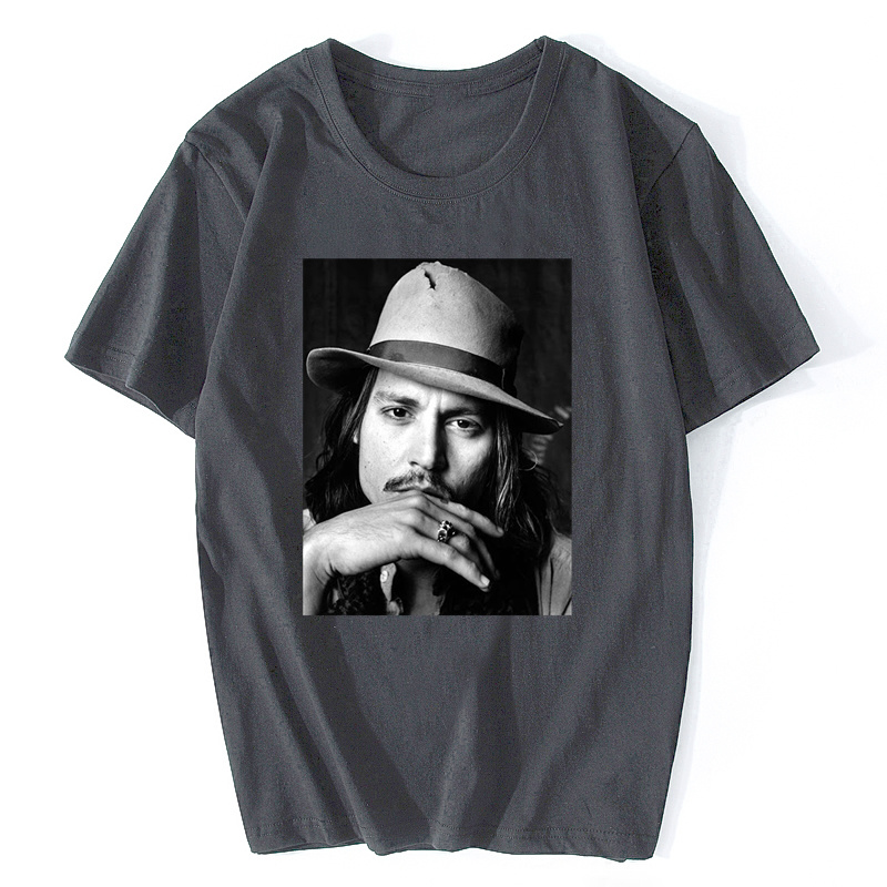 Johnny Depp Men Unisex Or Men Fitted T-Shirt Caribbean Pirate Funny Design Tshirt Hip Hop Tee Shirt Clothing