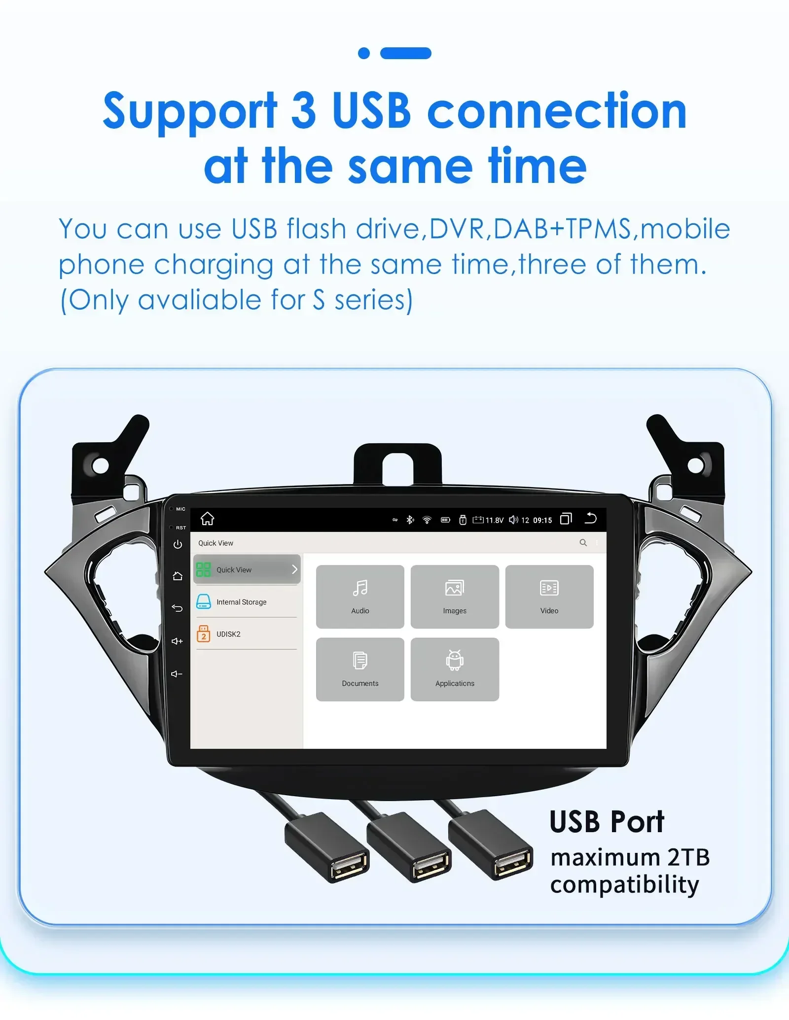 OSSURET Android Car Radio for Corsa E 2015 -2019 for Opel Adam 2013 -2016 Stereo Car Multimedia Players CarPlay Touch Screen