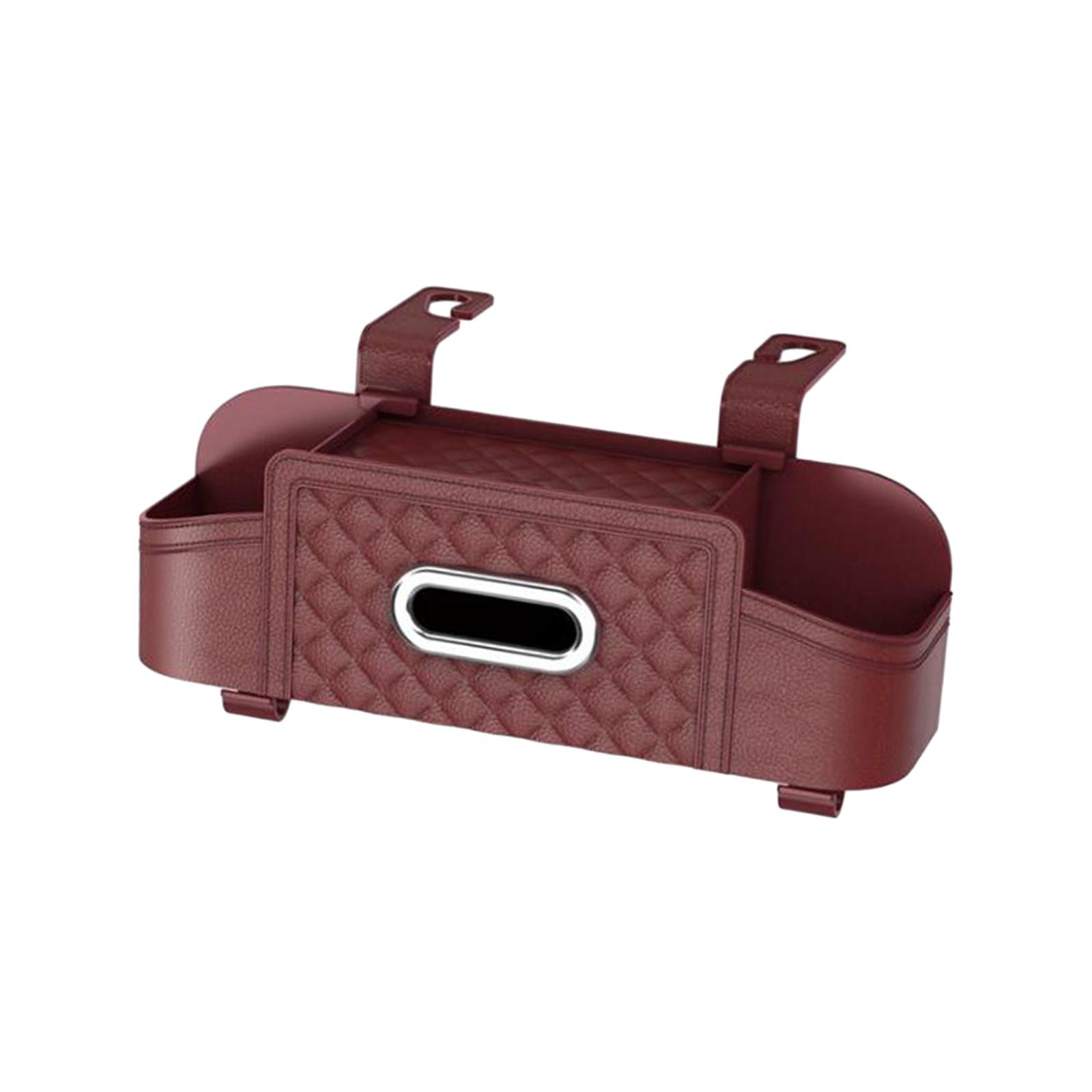 Car Backseat Organizer Tissue Box Automotive Accessories under Seat Auto Back Seat Paper Bag Cup Holder Seat Back Storage Box